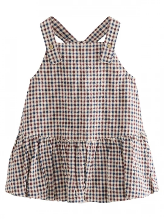 Foto van product Next Jurk beige / blauw / karmijnrood