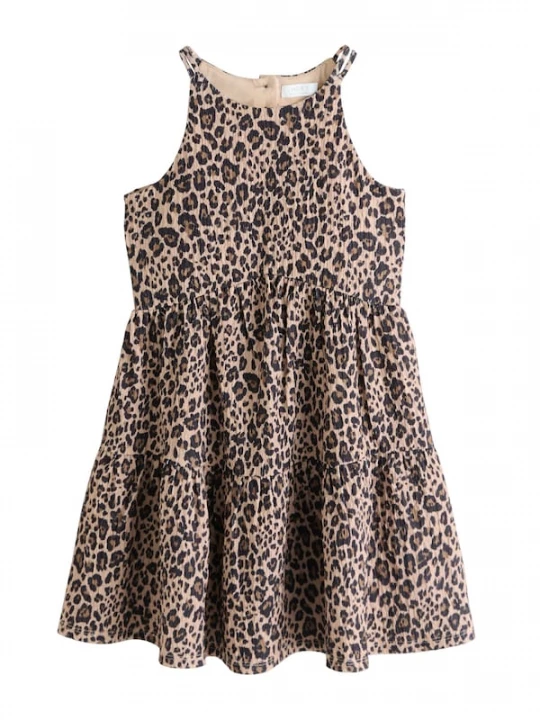 Foto van product Next Jurk beige / bruin / donkerbruin