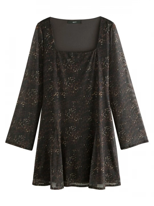 Foto van product Next Jurk beige / bruin / zwart