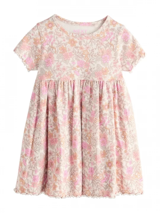 Foto van product Next Jurk beige / ecru / bruin / pink