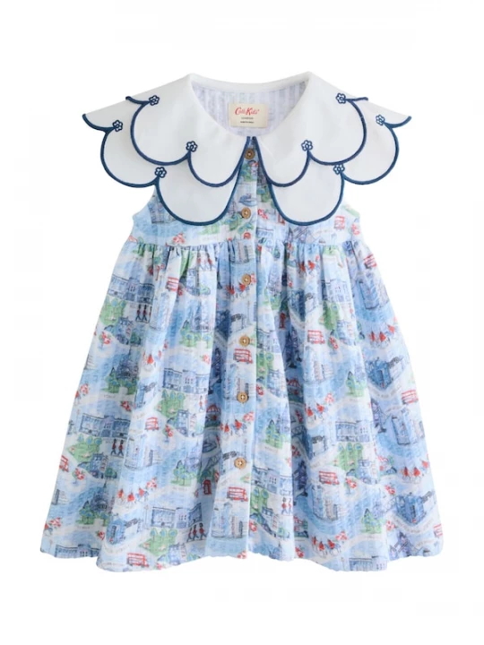 Foto van product Next Jurk beige / lichtblauw / pastelgroen / rood