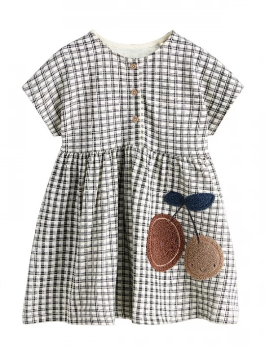Foto van product Next Jurk blauw / chocoladebruin / grijs