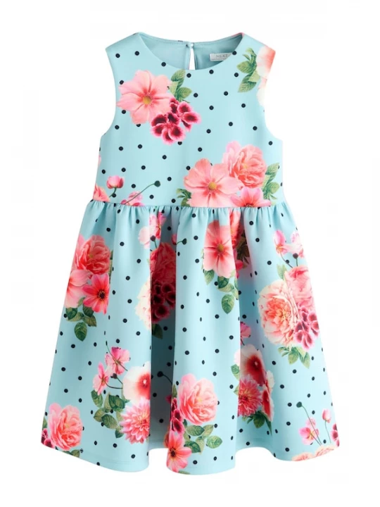 Foto van product Next Jurk blauw / groen / lichtoranje / pink