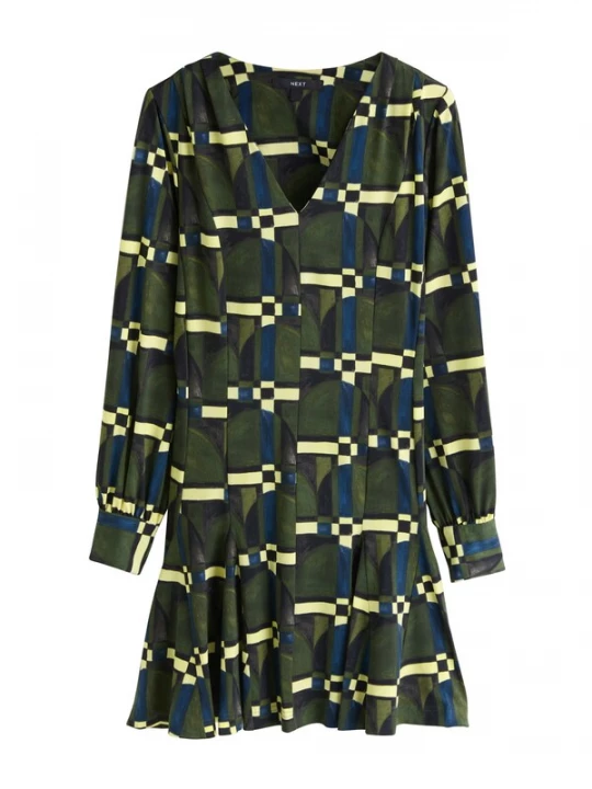 Foto van product Next Jurk blauw / donkerblauw / olijfgroen / lichtgroen