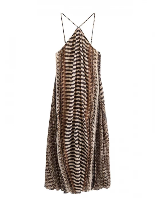 Foto van product Next Zomerjurk beige / bruin / donkerbruin