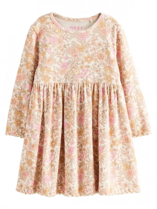 Foto van product Next Jurk camel / rosa / wolwit