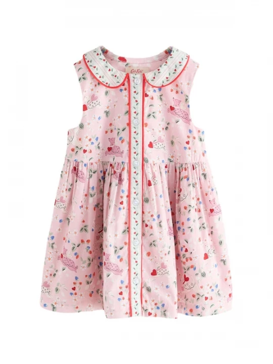 Foto van product Next Jurk 'Cath Kidston' lichtblauw / rosa / rood / wit