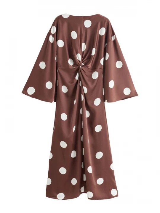 Foto van product Next Jurk chocoladebruin / wit