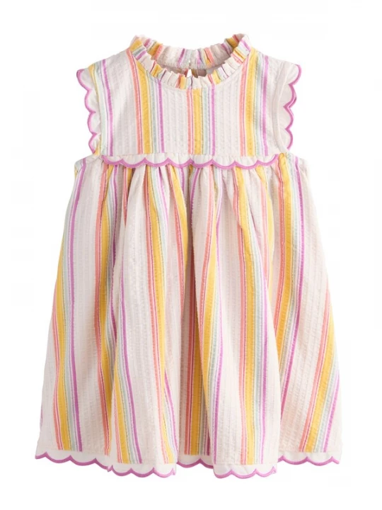Foto van product Next Jurk curry / donkerlila / rood / offwhite