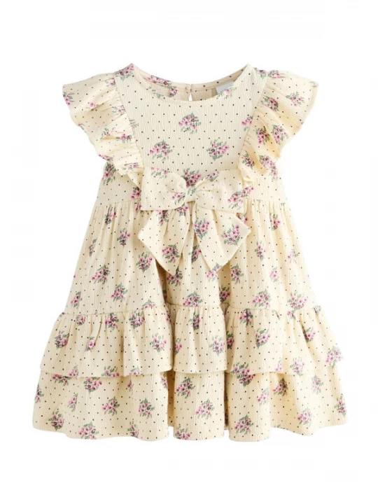 Foto van product Next Jurk ecru / lila / orchidee / zwart