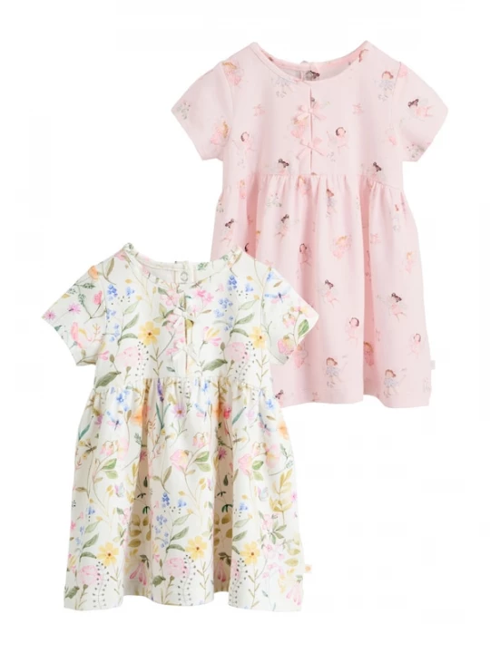 Foto van product Next Jurk geel / groen / rosa / wit