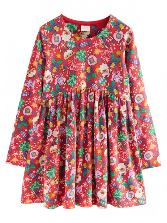 Foto van product Next Jurk gemengde kleuren / rood