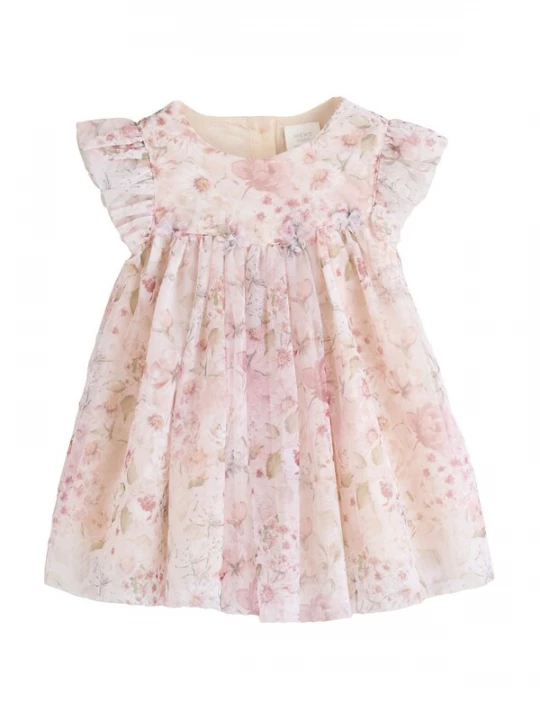 Foto van product Next Jurk groen / rosa / pastelroze