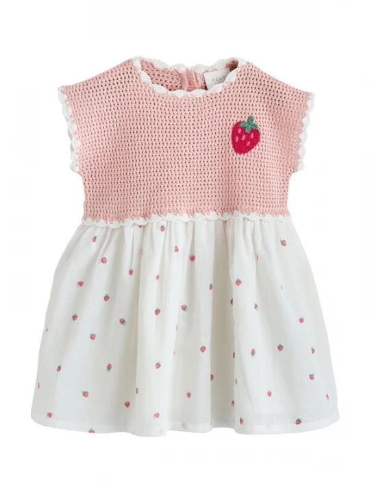 Foto van product Next Jurk groen / rosa / rood / wit