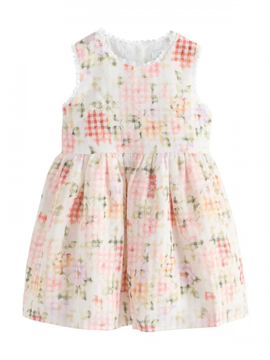 Foto van product Next Jurk groen / rosé / pastelrood / wit