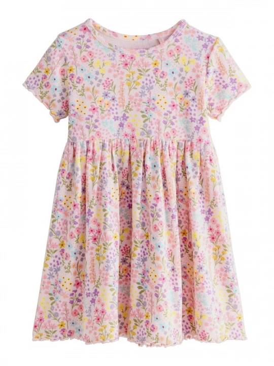 Foto van product Next Jurk lichtblauw / geel / lavendel / rosa