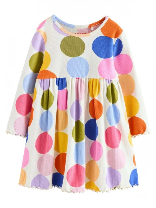 Foto van product Next Jurk lichtblauw / kaki / pink / wit