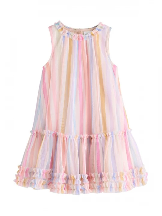 Foto van product Next Jurk lichtblauw / mosterd / lichtlila / rosé