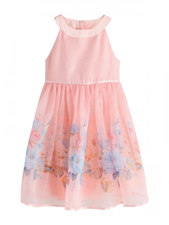 Foto van product Next Jurk lichtblauw / rosa / oudroze