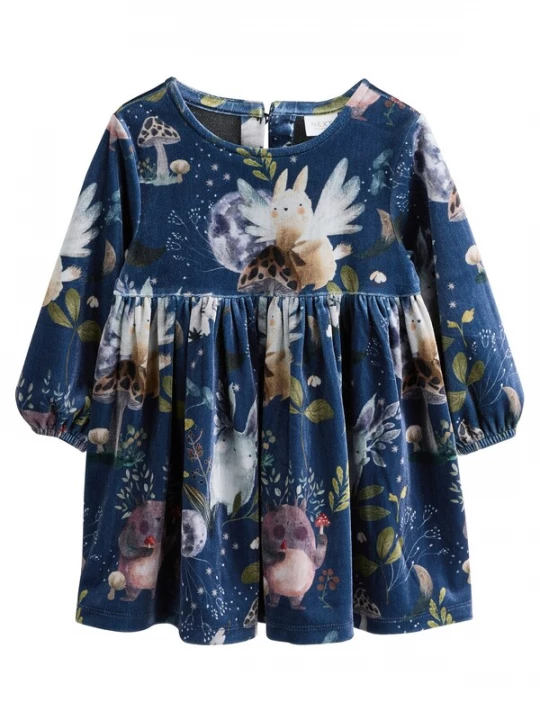Foto van product Next Jurk navy / bruin / groen / offwhite