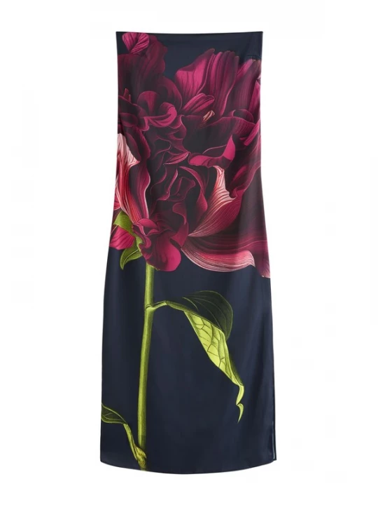 Foto van product Next Jurk navy / lichtgroen / donkergroen / donkerrood