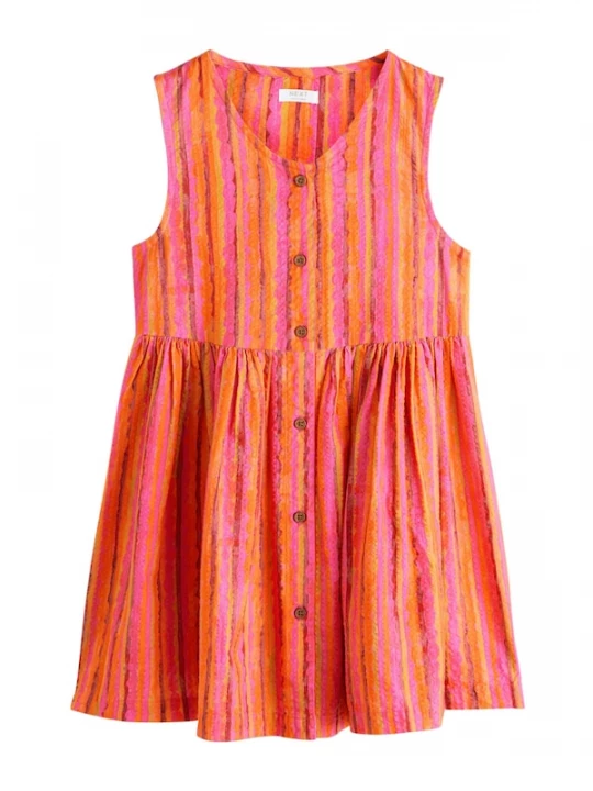 Foto van product Next Jurk oranje / pink / bourgogne / oranjerood