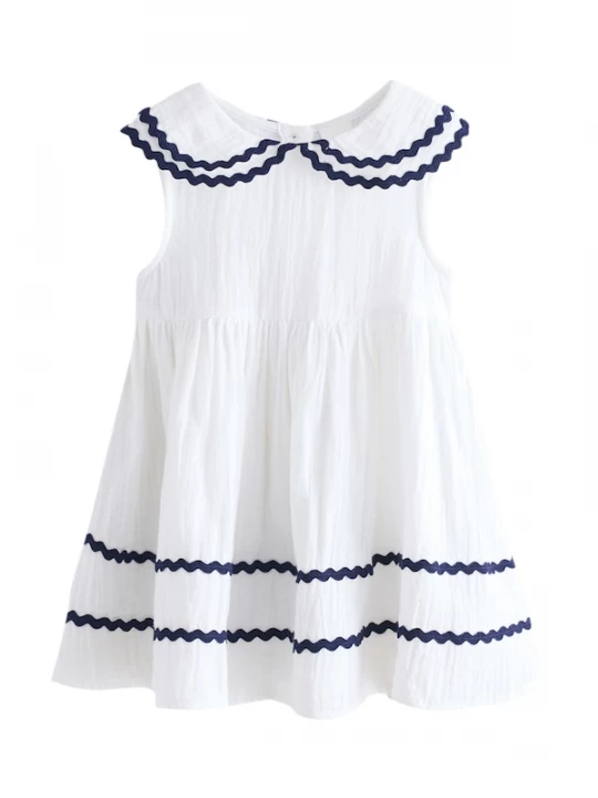 Foto van product Next Jurk 'Ric Rac' marine / wit