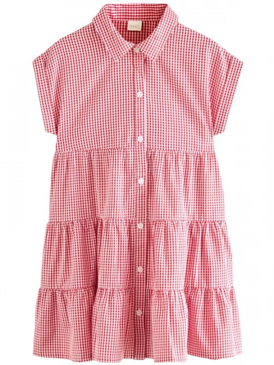 Foto van product Next Jurk rood / watermeloen rood / wit