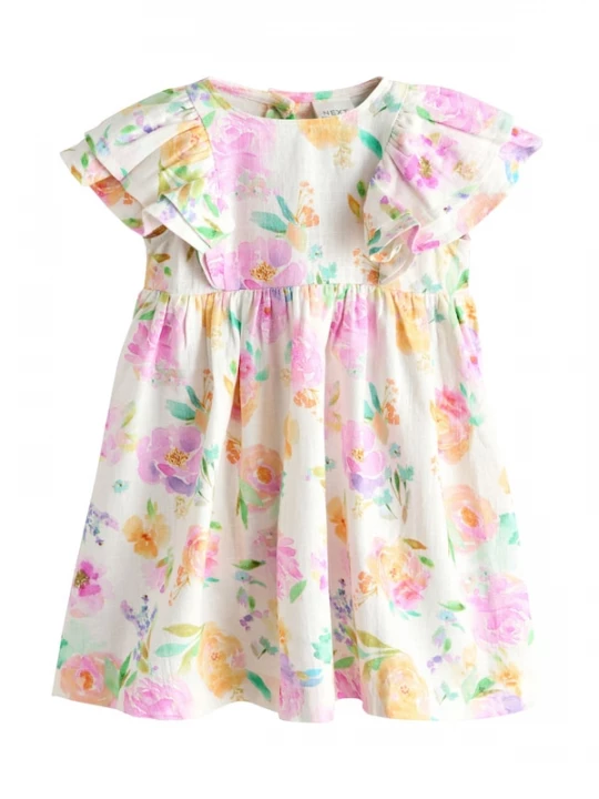 Foto van product Next Jurk sering / oranje / rosa / wit