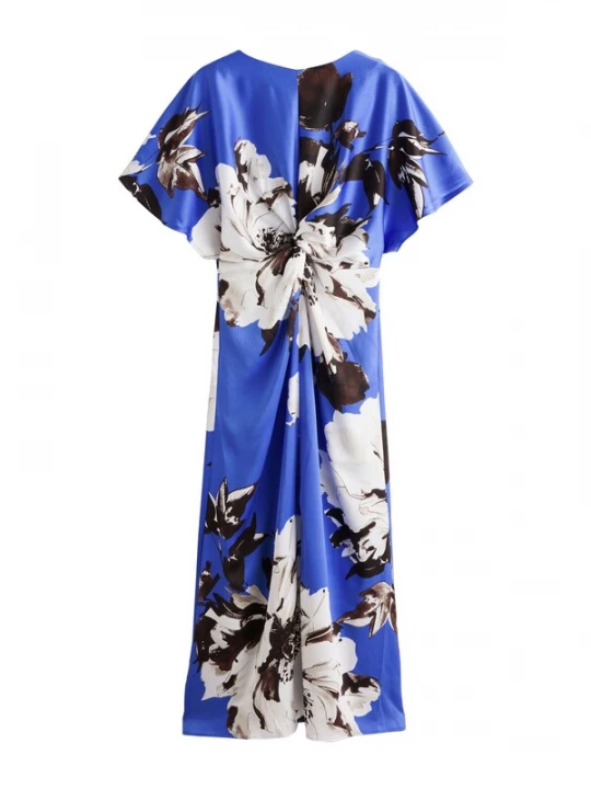 Foto van product Next Jurk ultramarine blauw / bruin / zwart / wit