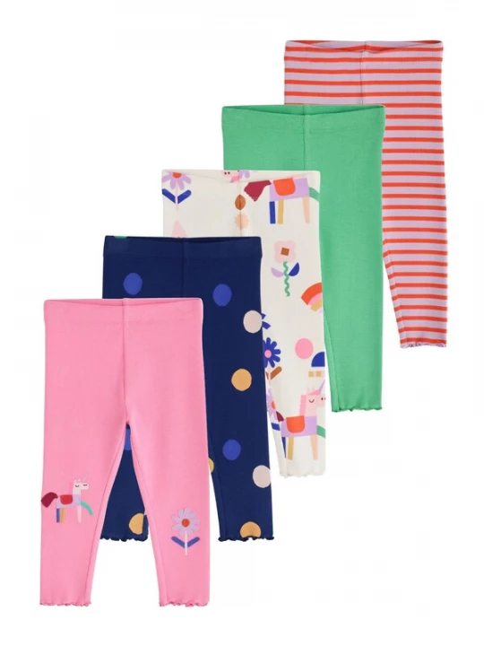 Foto van product Next Leggings crème / navy / groen / sering / lichtroze