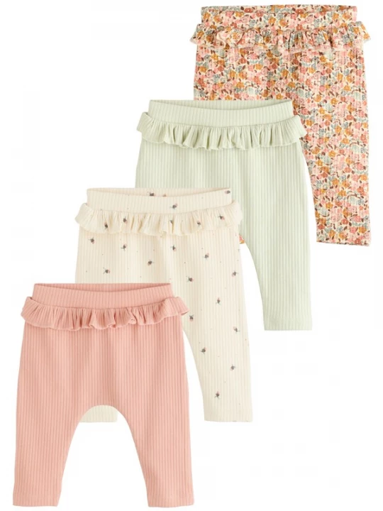 Foto van product Next Leggings crème / pastelgroen / donkeroranje / oudroze