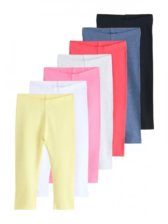 Foto van product Next Leggings donkerblauw / lichtgeel / lichtgrijs / koraal / rosa / zwart / wit