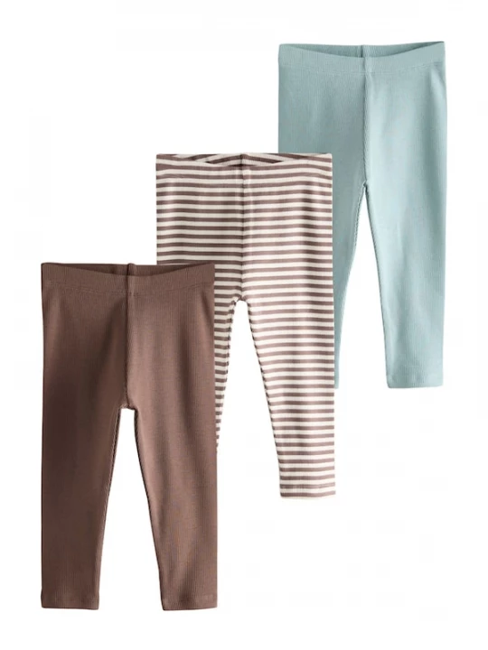 Foto van product Next Leggings lichtbeige / hemelsblauw / chocoladebruin / donkerbruin