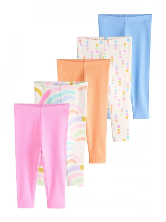 Foto van product Next Leggings lichtbeige / lichtblauw / lichtgeel / pink / natuurwit