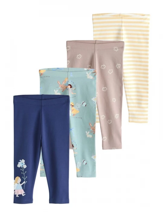 Foto van product Next Leggings marine / geel / mintgroen / mauve
