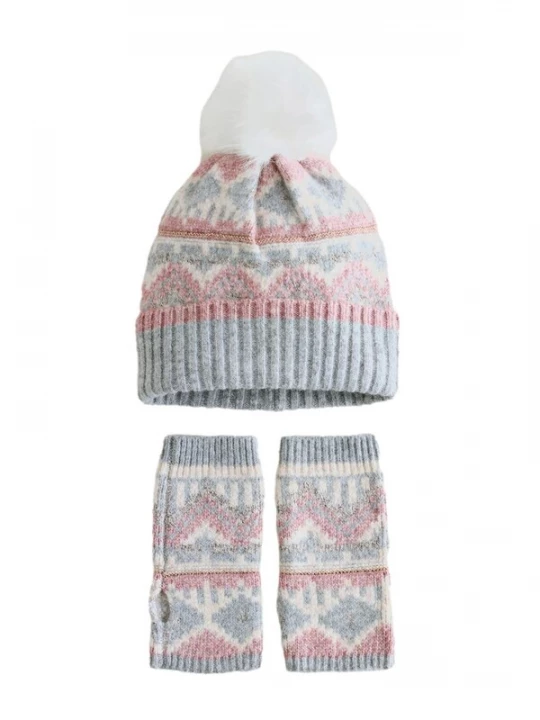 Foto van product Next Muts grijs / lichtroze / natuurwit