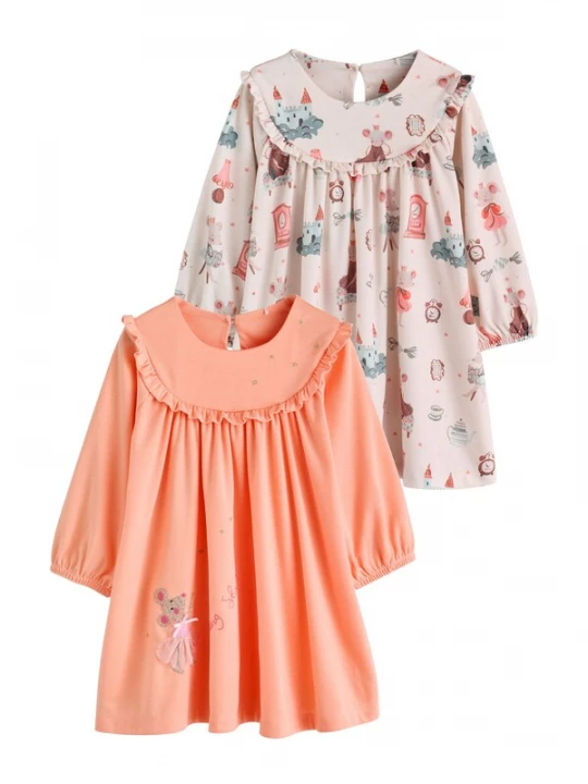 Foto van product Next Nachthemd 'Mouse' beige / oranje / pink