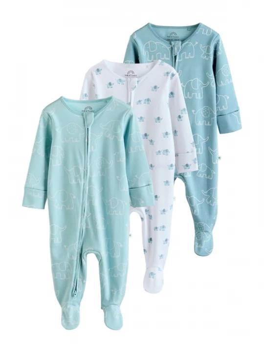 Foto van product Next Nachtkledij aqua / cyaan blauw / lichtblauw / wit