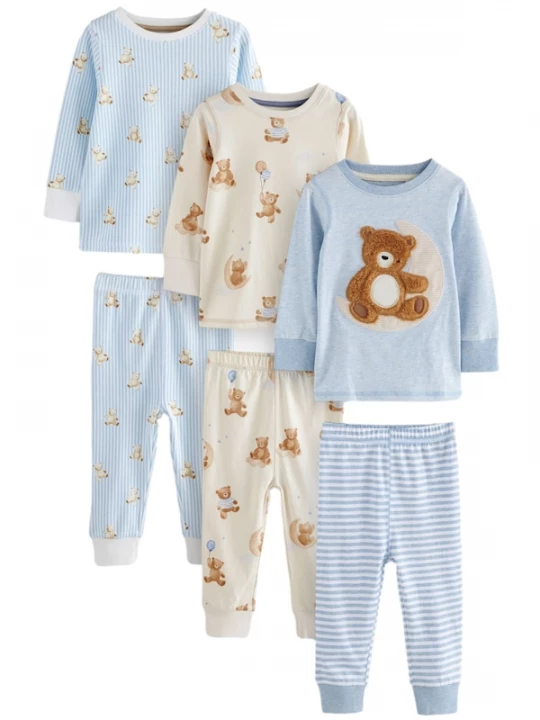 Foto van product Next Nachtkledij beige / blauw / bruin / wit