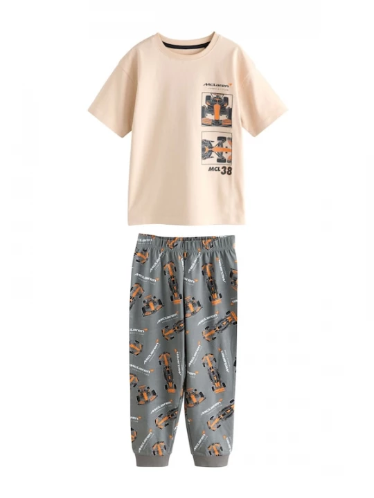 Foto van product Next Nachtkledij beige / donkergrijs / oranje / zwart