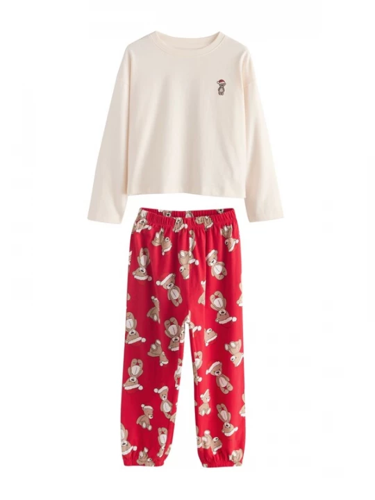 Foto van product Next Nachtkledij beige / grijs / rood