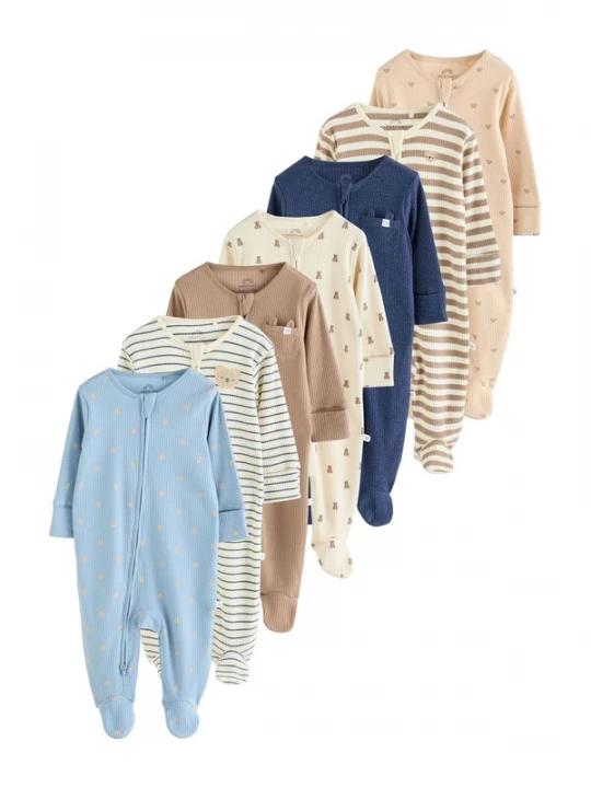 Foto van product Next Nachtkledij beige / navy / lichtblauw / cappuccino / lichtbruin