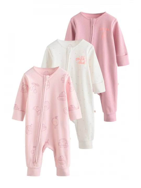 Foto van product Next Nachtkledij beige / neonoranje / rosa / pastelroze