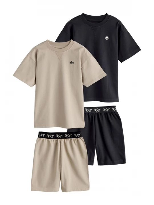 Foto van product Next Nachtkledij beige / zwart / wit