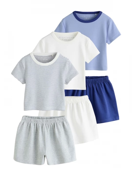 Foto van product Next Nachtkledij blauw / donkerblauw / grijs gemêleerd / wit
