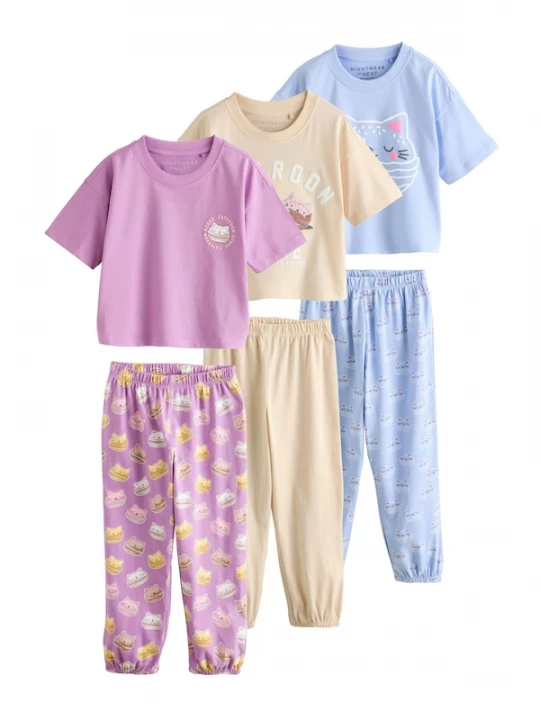 Foto van product Next Nachtkledij blauw / geel / rosa