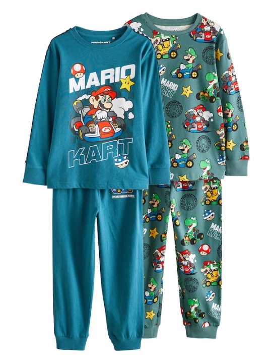 Foto van product Next Nachtkledij blauw / groen / rood / wit