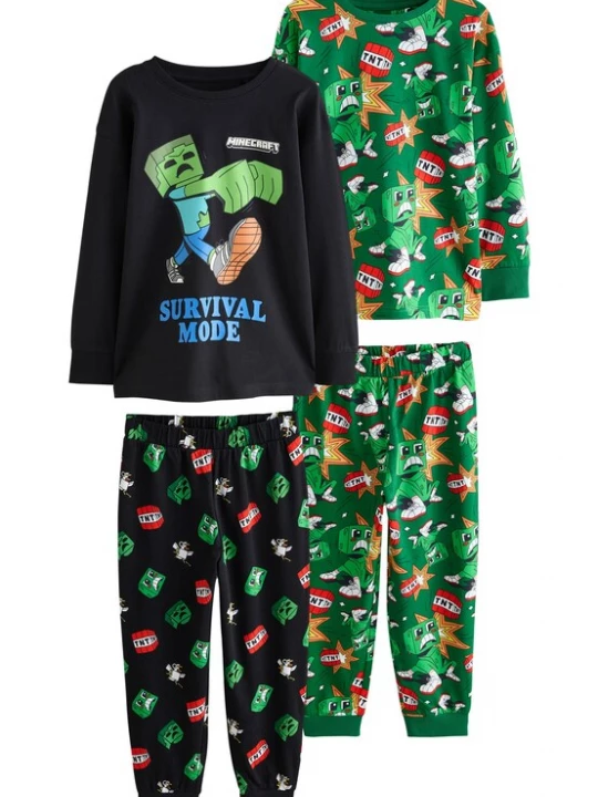 Foto van product Next Nachtkledij blauw / groen / rood / zwart