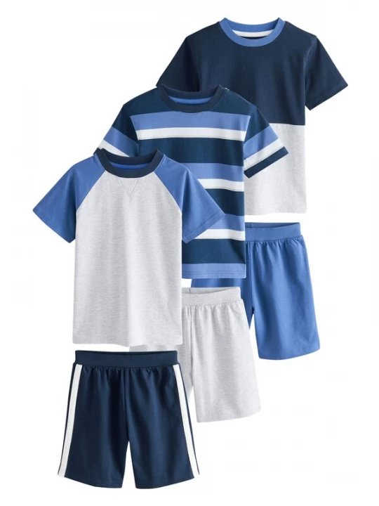 Foto van product Next Nachtkledij blauw / marine / grijs gemêleerd / wit